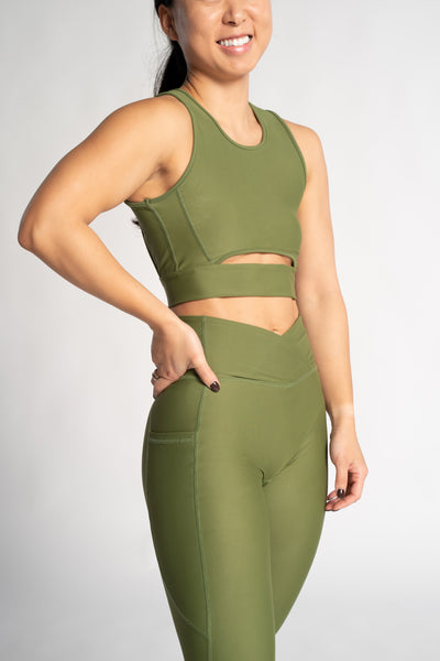 Women's Resilience Sports Bra - Olive