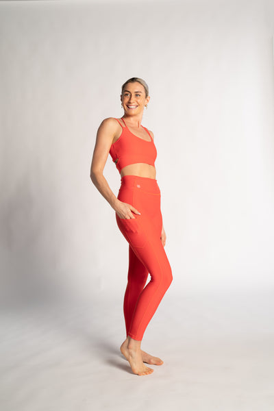 Women's Harbour Leggings - Persimmon