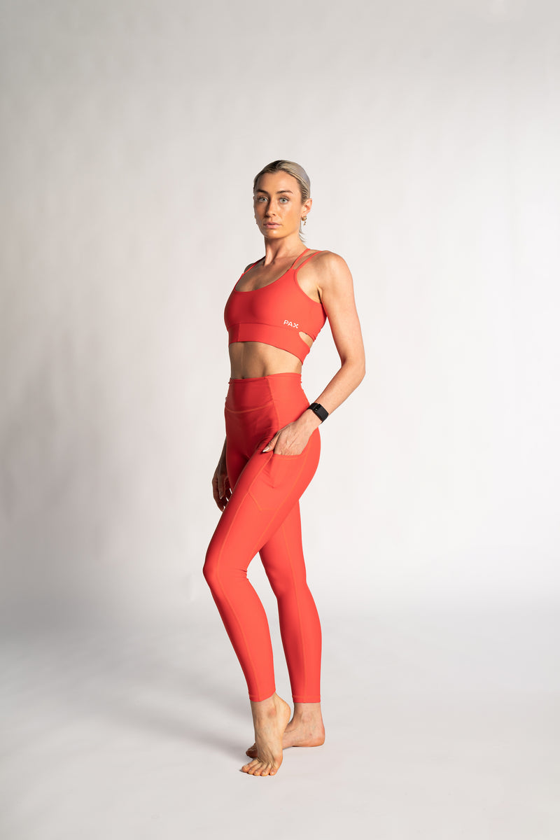 Women's Harbour Leggings - Persimmon