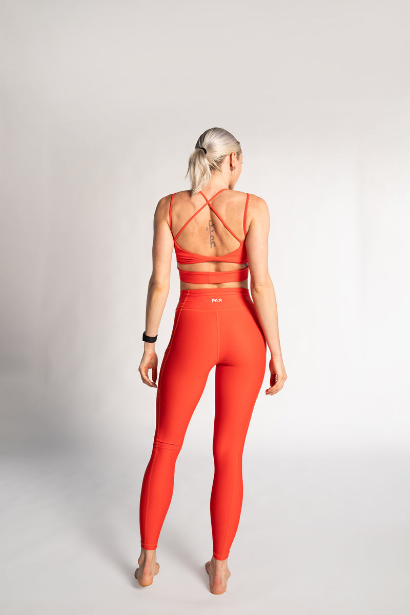 Women's Harbour Leggings - Persimmon