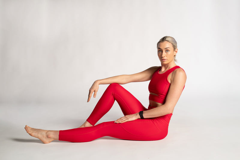 Women's Resilience Leggings - Dark Red